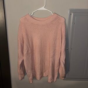 American Eagle Outfitters Soft Pink Crew Neck Sweater